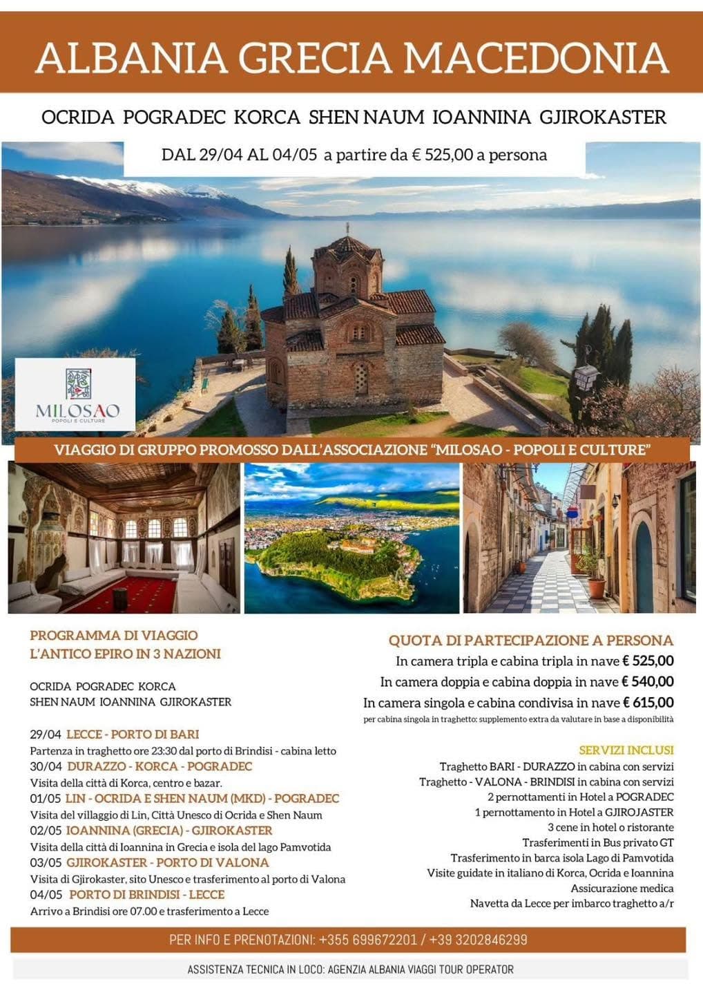Alla scoperta dell’antico Epiro: il nuovo viaggio culturale di MILOSAO tra Albania, Grecia e Macedonia del Nord