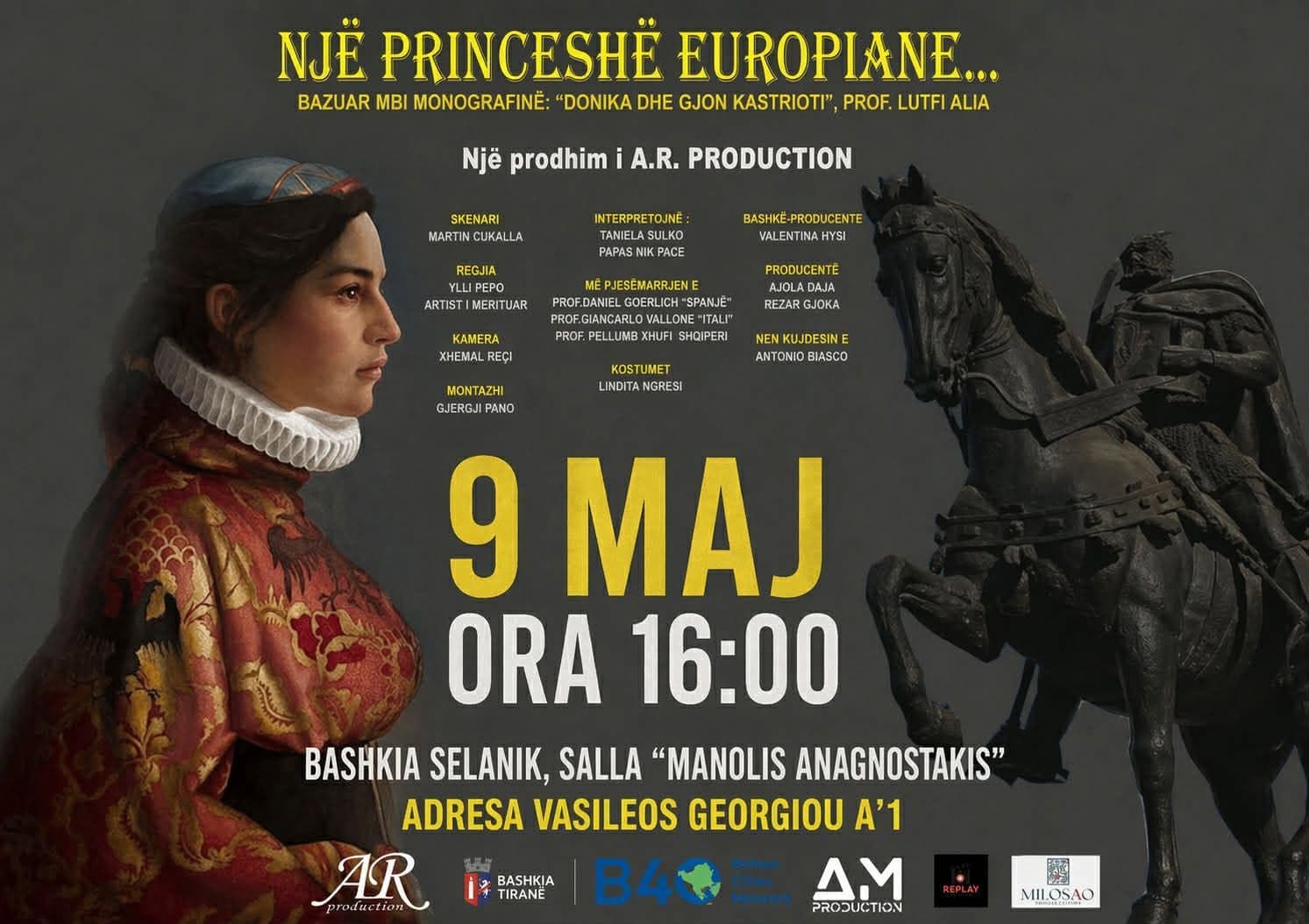Continua il viaggio di “Una Principessa Europea”: il documentario su Andronica Castriota arriva a Salonicco