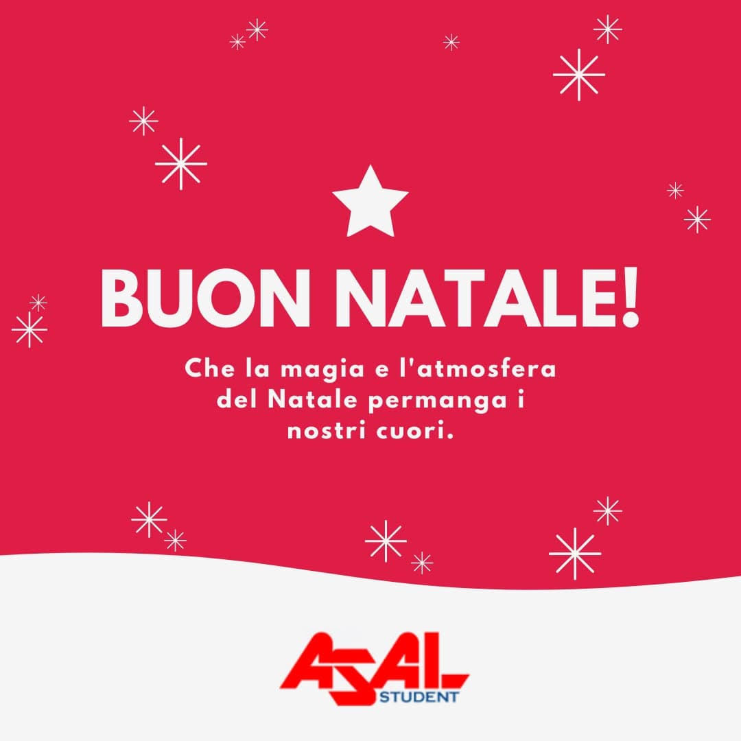 Gli auguri di Natale di ASAL Student alla comunità