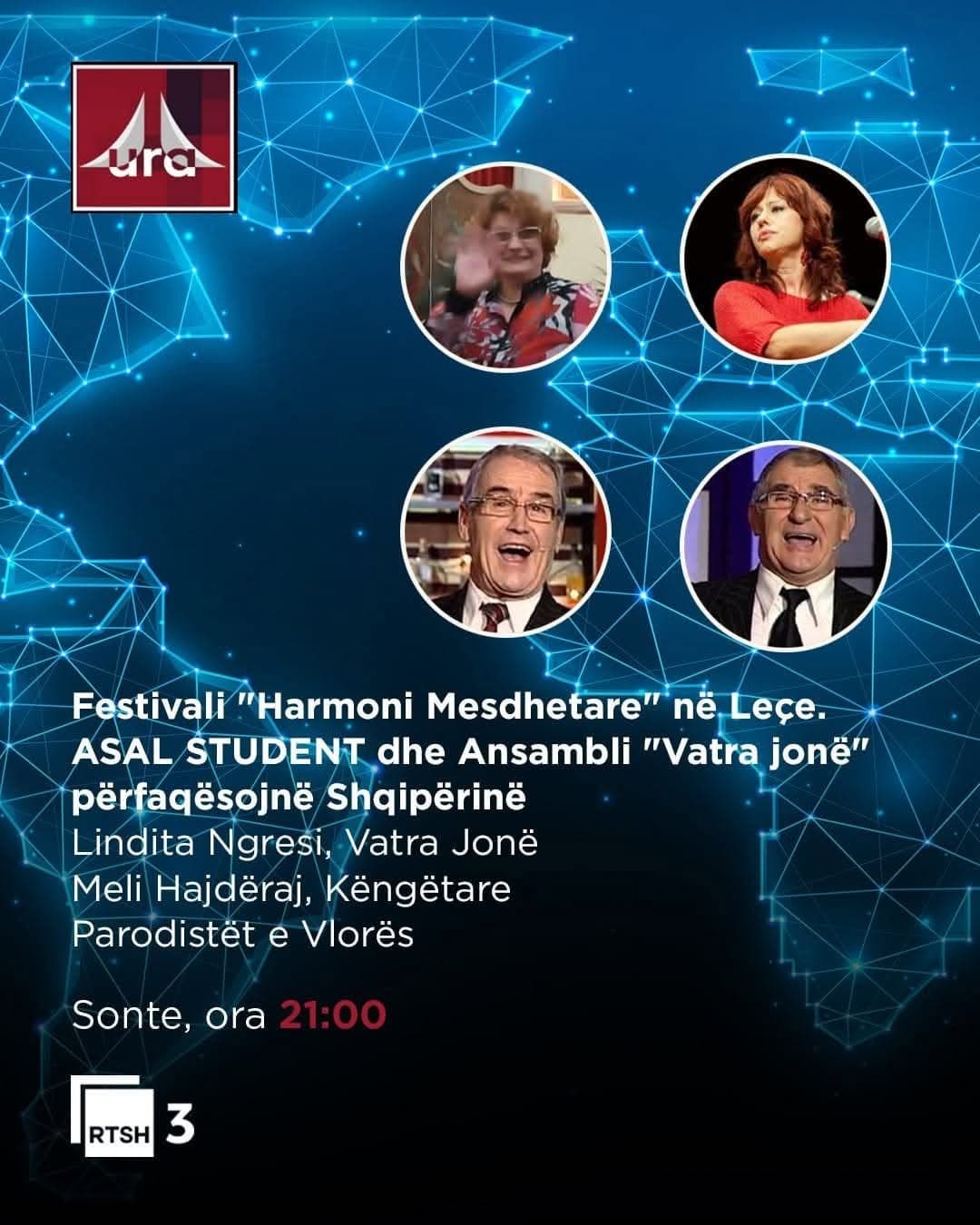 “Armonie del Mediterraneo” protagonista su RTSH nel programma “Ura”